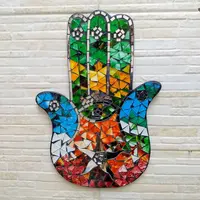 Cuadro Decorativo Mano Fátima Venecitas De Indonesia Grande Mix