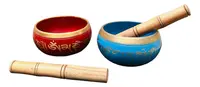 Cuenco Tibetano Mediano 12 Cm 7 Metales Importado 700gr