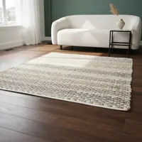 Alfombra Yute Artesanal Importada De India Pushkar Tienda 1.5 M 90 Cm Modelo 1