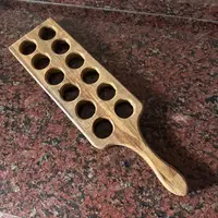 Huevera Portahuevos Docena Madera Decoracion Pushkar Marrón Claro