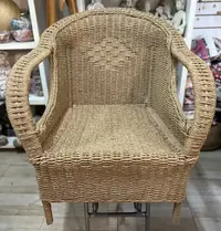 Silla Sillón Artesanal En Fibras Naturales Apto Galeria