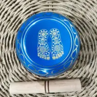 Cuenco Tibetano Mediano 13.5 Cm 7 Metales Importado 750gr Azul