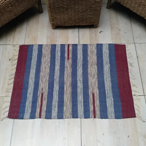Alfombra 60x90 Cm Hindu Felpudo Recibidor Costado O Pie Cama