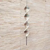 Llamador De Angel Importado Indonesia Con Vidrio Remolino
