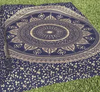 Manta Cobertor 2.30 X 2.10 Cm Algodón India Tapiz Importado