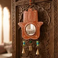 Mano Fatima De Metal De India Móvil Decorativo Hindú Campana