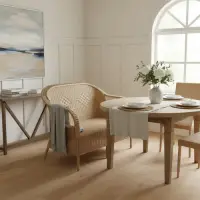 Sillon Doble Hecho En Fibra Natural Kraft 100% Artesanal Brodery Marrón
