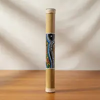 Palo De Lluvia Artesanal 40 Cm Bamboo Importado Indonesia