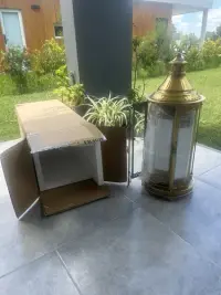 Juego 2 Fanales De India Porta Vela Envío Gratis Importados Dorado Oscuro
