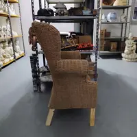 Sillón Niños Natural Artesanal Fibra Natural Únicos Pushkar Marrón Claro