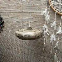 Lampara Colgante Artesanal En Bambu Import Indonesia Techo Bambú