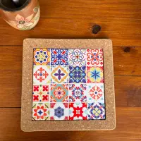 Posa Pava Fuente En Corcho/ceramica Importa Oriente 20 Cm