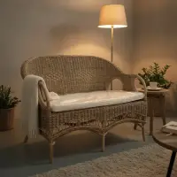 Sillon Swan Doble Seagras Ratan Caña Importad Pushkar Tienda Marrón