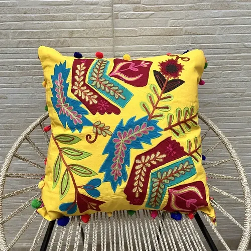 Funda De Almohadon India Bordados 50x50 Cm  Mandala Pushkar