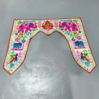 Toran Hindu 1 Metro Hecho En India Colgante Puerta O Ventana Blanco