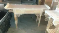 Consola Recibidor Dressoir Madera Oriente Mueble Importado Blanco