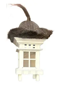 Farol Fanal De Bali Madera/vidrio Importado Indonesia Unico Mix