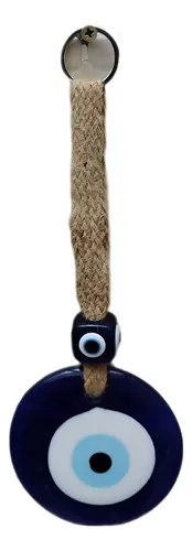 Movil Colgante Ojo Turco 8 Cm Decorativo Tira Importado Azul