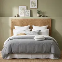 Respaldo Artesanal Kraft Madera 160cm (hacemos A Medida Tmb) Beige