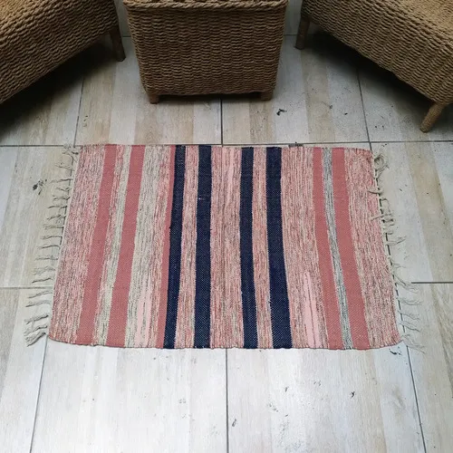 Alfombra 60x90 Cm Hindu Felpudo Recibidor Costado O Pie Cama