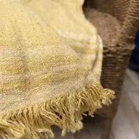 Manta Rustica Artesanal 230x240cm Hilado Fino Estilo Country