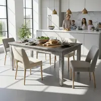 Mesa Madera Comedor Living Country Importado Pushkar Tienda Marrón