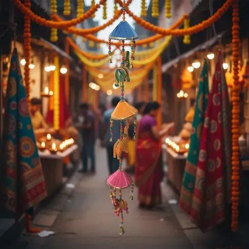 Tiras Elefante Decorativo Movil De Resina Importadas India Elefante Con Campana