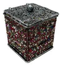 Alhajero Cajoneras Chico Mostacillas Artesanal De India Impo Mix