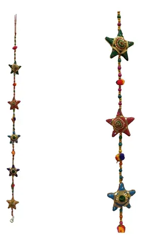 Movil Decorativo Tira De 5 Elefantes De India Deco Hindu