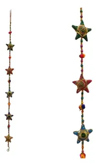 Movil Decorativo Tira De 5 Elefantes De India Deco Hindu