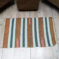 Alfombra 60x90 Cm Hindu Felpudo Recibidor Costado O Pie Cama