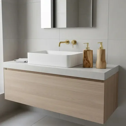 Dispenser Artesanal Baño Madera De Indonesia Pushkar Tienda