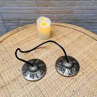 Mangira Grande Bronce Instrumento Musical Importado Oriente