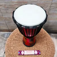 Djembe Instrumento Artesanal Importado Tambor Pushkar Tienda Rojo