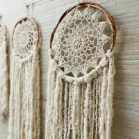 Set X 3 Atrapasueños Importado Indonesia Diseño Crochet