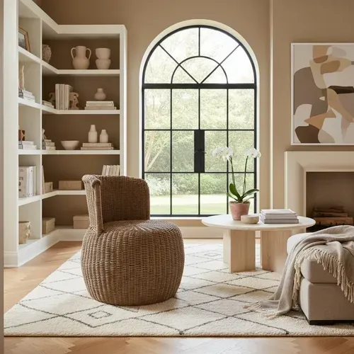 Sillon Silla Individual Fibras Naturales 100% Artesanal Marrón