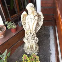 Estatua Angel Protector Apto Exterior 60 Cm Pushkar Tienda Blanco