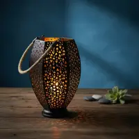 Fanal Farol Porta Vela Zen Importado India Colgante O De Pie