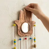 Mano Fatima De Metal De India Móvil Decorativo Hindú Campana
