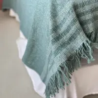 Manta Rustica Artesanal 230x240cm Hilado Fino Estilo Country