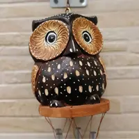 Llamador De Ángel Búho Madera Importado Indonesia