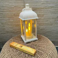 Farol Fanal Zen 3 Velas Led Incluidas 35cm Deco Oriente Zen
