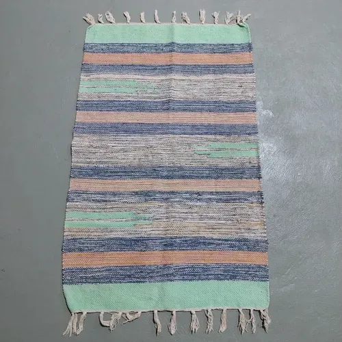 Alfombra 60x90 Cm Hindu Felpudo Recibidor Costado O Pie Cama