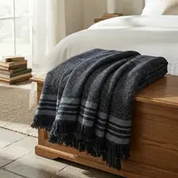 Manta Rustica Artesanal 230x240cm Hilado Fino Estilo Country