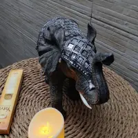 Elefante Abundancia Hindú Decorativo Jardín C Fantasías Ext Gris Oscuro
