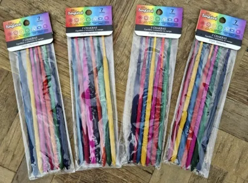 Promo 10 Packs De Sahumerios 7 Chakras Triple Empaste India 7 Chakras