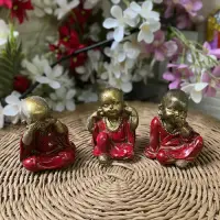 Estatuillas Resina X 3 Buda Bebe Sentidos-sabios Importadas Modelo 1