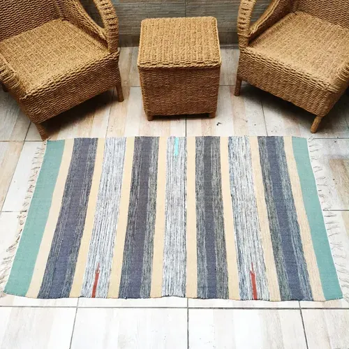 Alfombra Artesanal Premium 90 X 150 Cm Importada De India