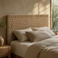 Respaldo Zen Artesanal Kraft-madera 105cm (hacemos A Medida) Marrón