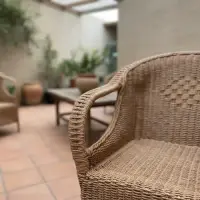 Set Artesanal X 5 Sillones ( 4 Simples + 1 Triple ) Pushkar Marrón